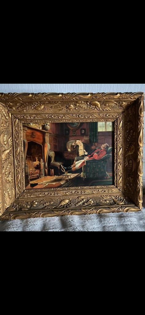 Huile sur bois., Antiquités & Art, Enlèvement ou Envoi