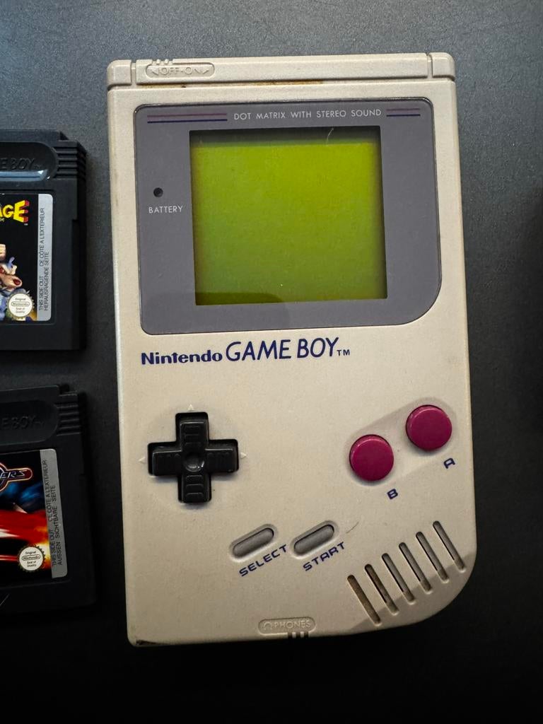 Nintendo Game boy CLASSIC met spelletjes en vergrootglas, Games en Spelcomputers, Spelcomputers | Nintendo Game Boy, Ophalen, Zo goed als nieuw