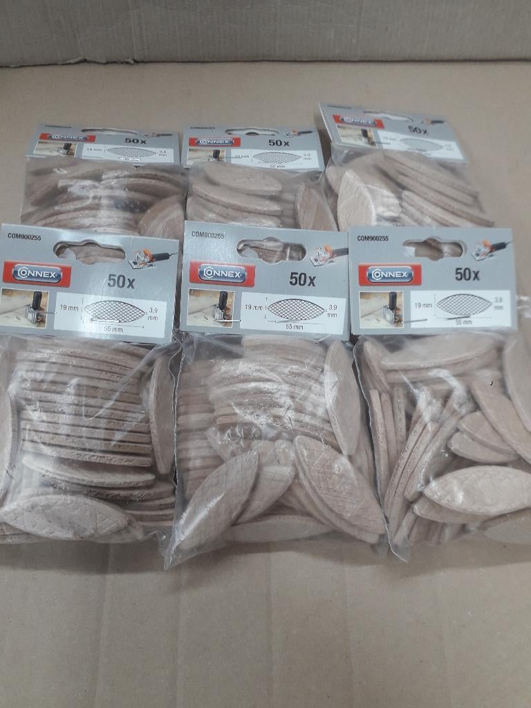 Lot Connex lamellen deuvels 300 stuks, Doe-het-zelf en Bouw, Ophalen of Verzenden, Nieuw