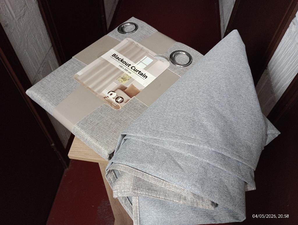 Paire de tentures occultantes, Maison & Meubles, Ameublement | Rideaux & Stores à lamelles, Neuf, Crème, Enlèvement ou Envoi, 100 à 150 cm