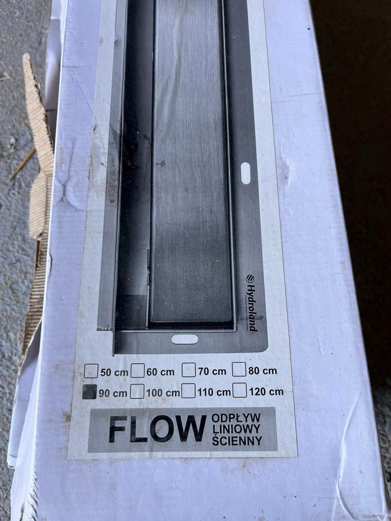 Canniveau de douche mural 90cm, Bricolage & Construction, Enlèvement, Comme neuf, Inox, Douche