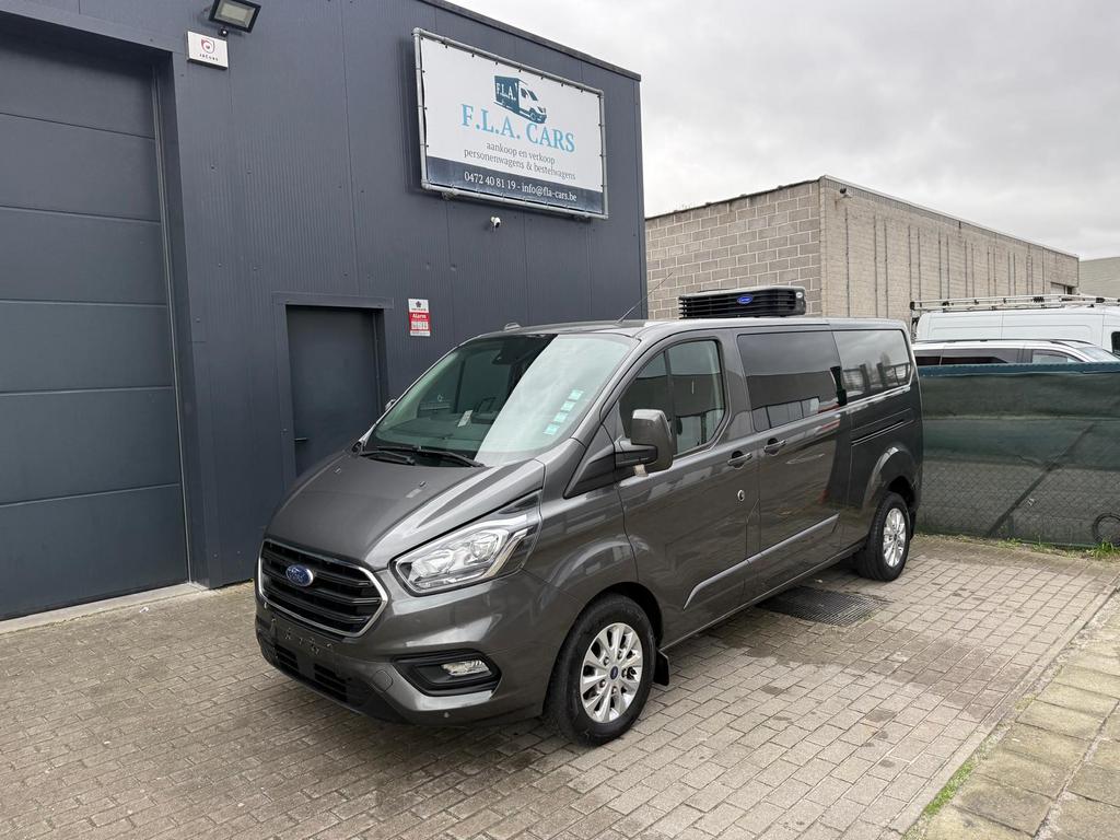 FORD TRANSIT CUSTUM AUTOMAAT KOELING EURO6D 6PLAATSEN  FULL, Auto's, Bestelwagens en Lichte vracht, Testrit aan huis, Stof, 4 cilinders