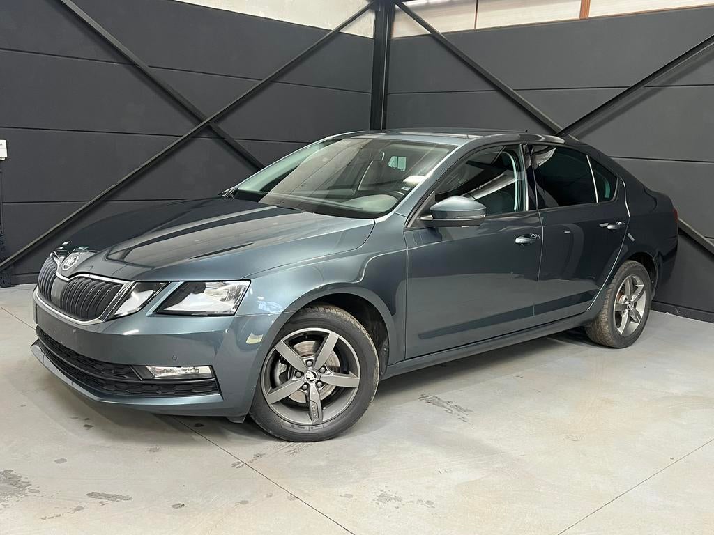 Skoda Octavia 1.5TGI Automaat, bj2018, 102000km, 1j garantie, Autos, Cuir, Argent ou Gris, Euro 6, Entreprise