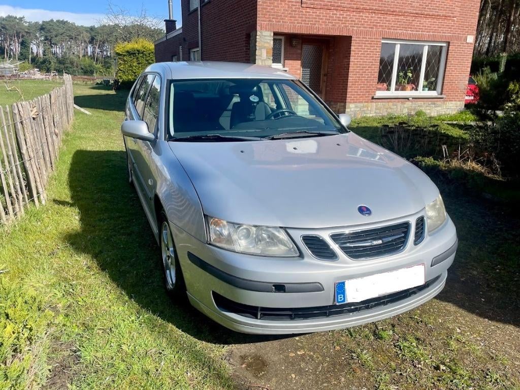 Saab 93, Auto's, Zwart, 4 cilinders, Leder en Stof, Parkeersensor