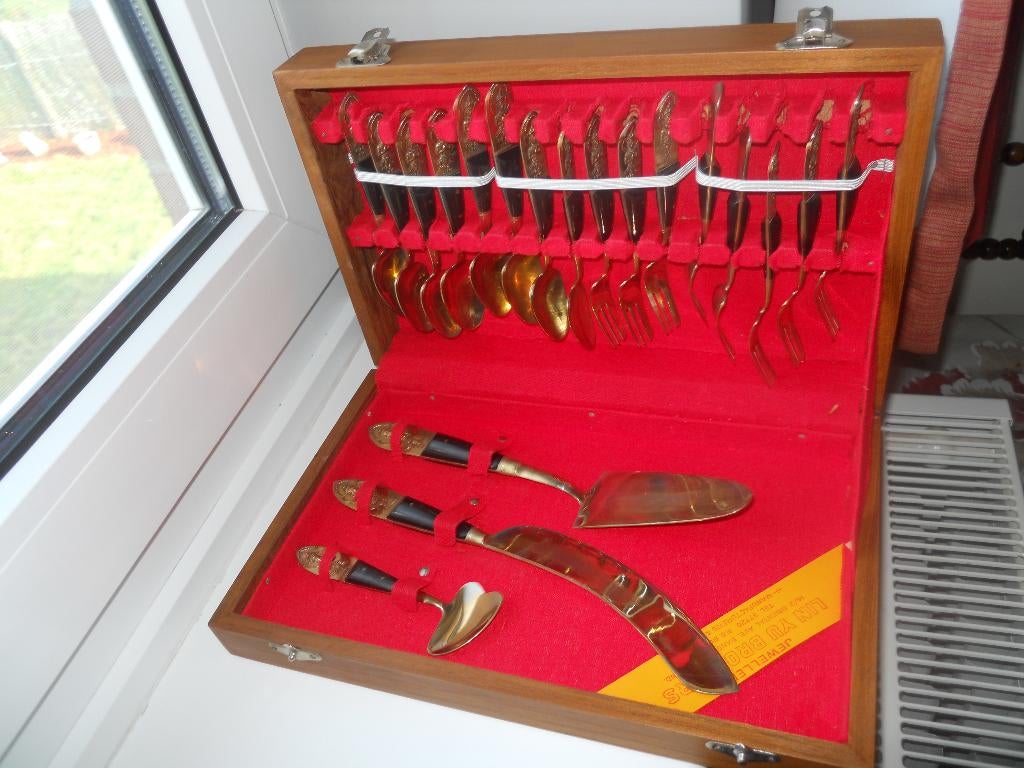 Coffret à dessert chinois, Maison & Meubles, Cuisine | Couverts, Neuf, Ensemble de couverts, Autres matériaux, Enlèvement