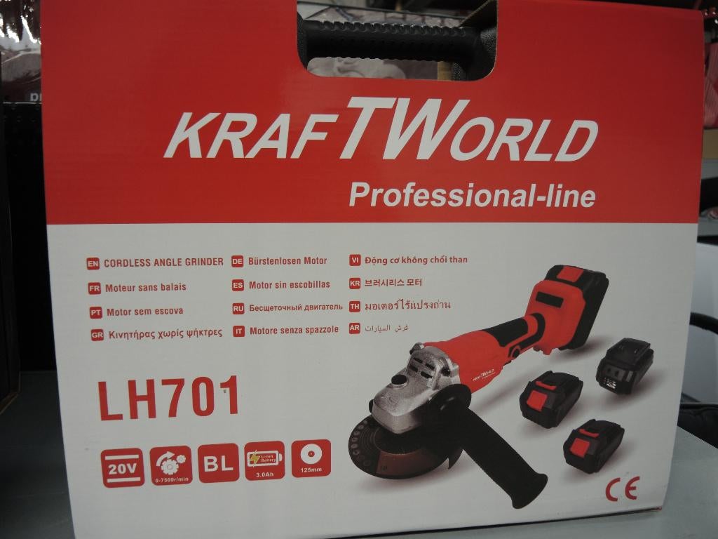 Accu slijpmachine 20v nieuw!, Neuf, Enlèvement, As, Kraftworld