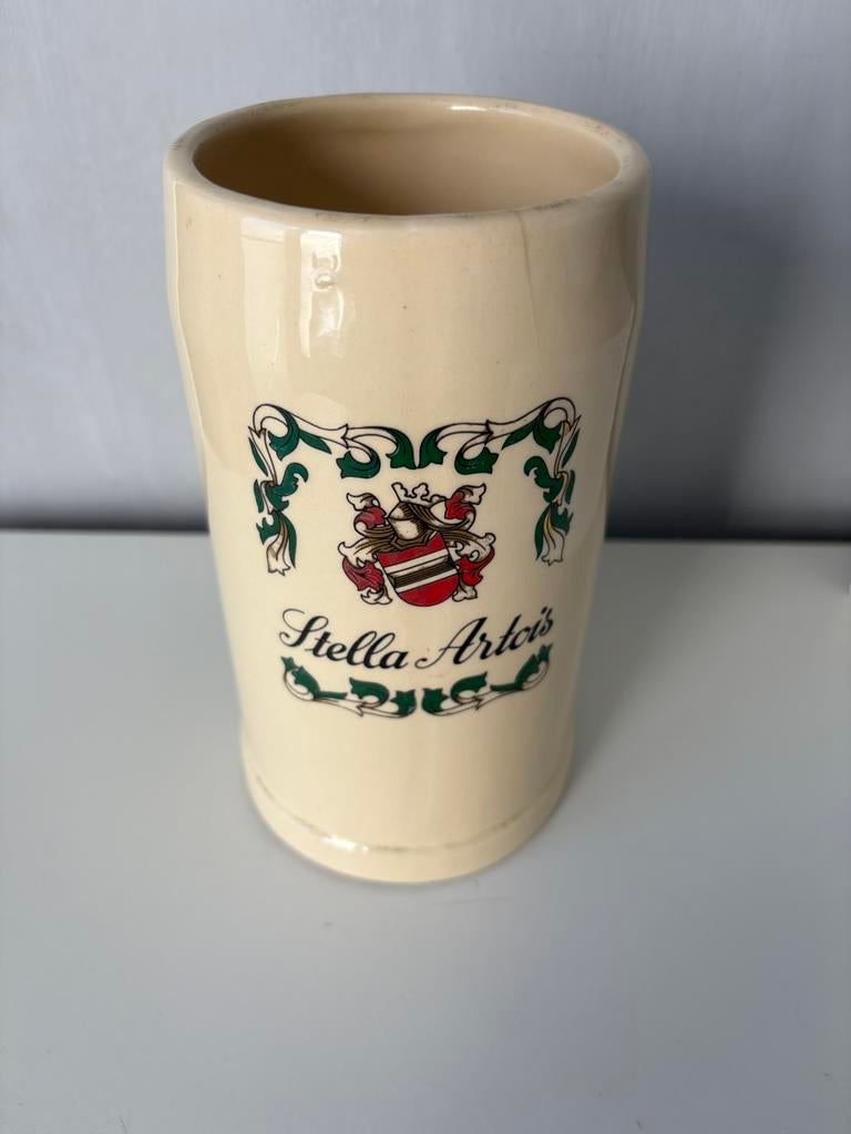 STELLA ARTOIS mok, 50 cl in keramiek van Baudour, Verzamelen, Ophalen of Verzenden, Stella Artois