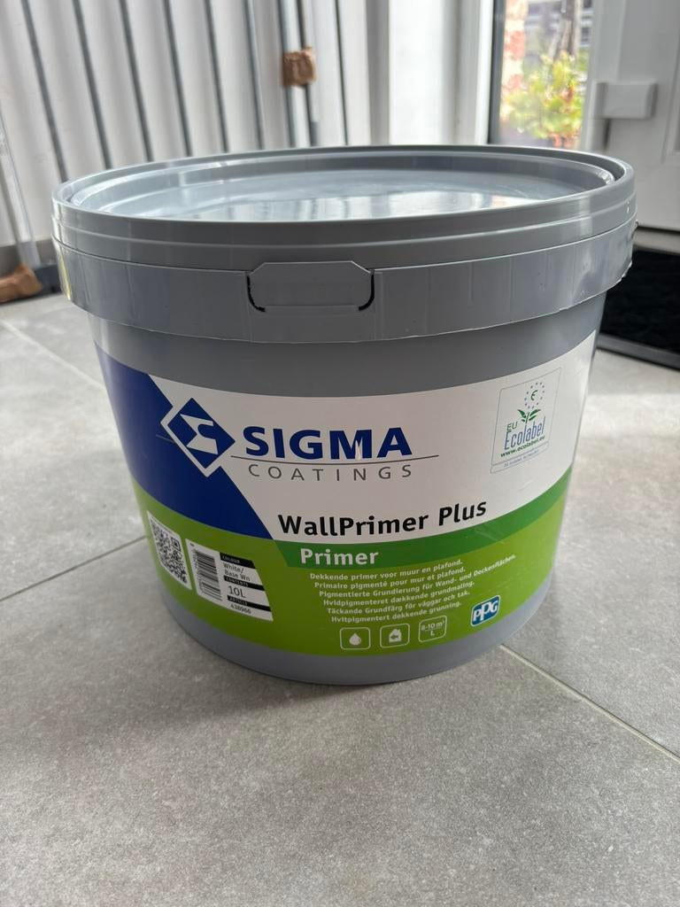 Sigma WallPrimer Primer - 10L, Bricolage & Construction, Neuf, 10 à 15 litres, Enlèvement, Peinture
