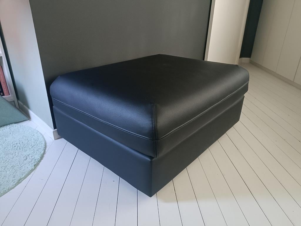 Ikea voetbank/poef 100x80cm zwart, Huis en Inrichting, Zetels | Voetbanken en poefs, Ophalen, 75 tot 100 cm, Zo goed als nieuw