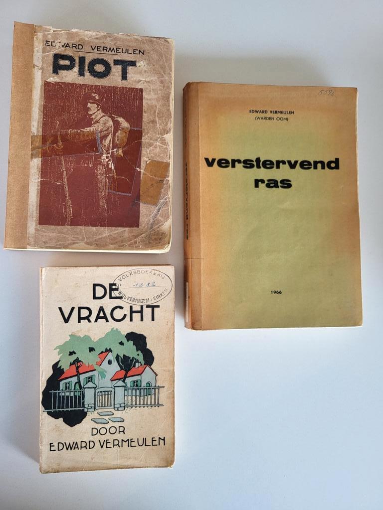 3x Edward Vermeulen - Piot & Verstervend ras & De vracht, Boeken, Ophalen of Verzenden, Gelezen