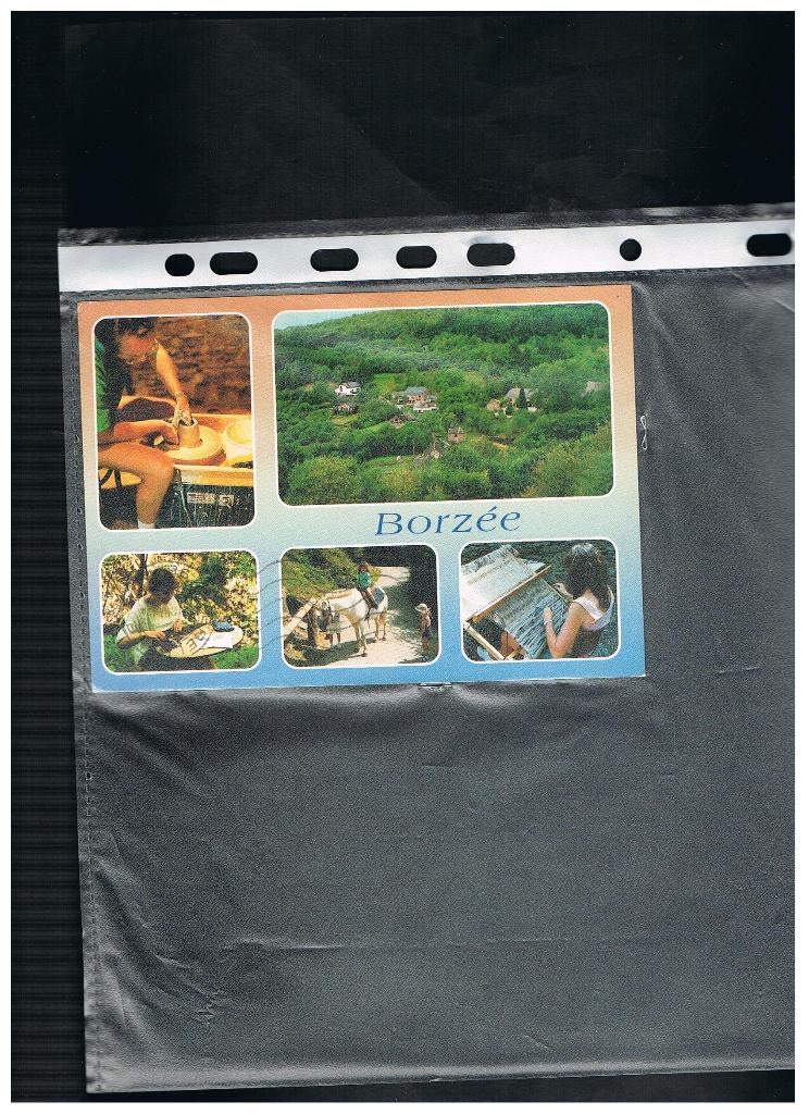 CARTE POSTALE BORZEE (LA ROCHE), Envoi, 1980 à nos jours, Affranchie, Luxembourg