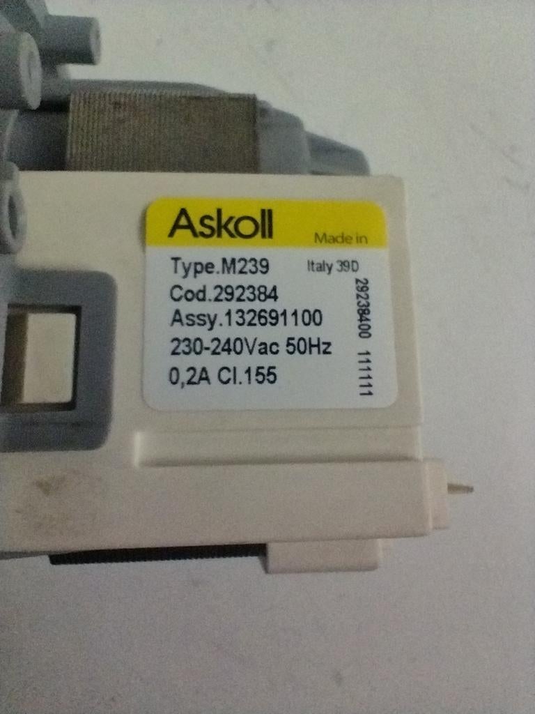 Wasmachine pomp askoll type m239, Ophalen of Verzenden