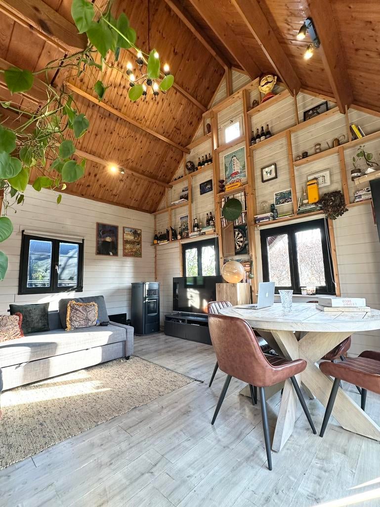 Prachtige houten chalet midden in de natuur Fort van Bornem, Immo, 2 slaapkamers, Verkoop zonder makelaar, Chalet, Provincie Antwerpen