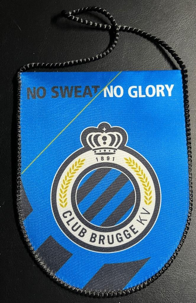 Fanion FC Brugge L:17cm x l: 13,5cm neuf, Collections, Enlèvement, Neuf, Fanion ou Écharpe