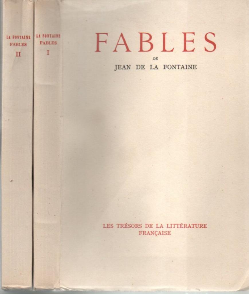 FABLES par Jean de La FONTAINE en 2 volumes ( 1944 ), Ophalen of Verzenden, Zo goed als nieuw, La FONTAINE