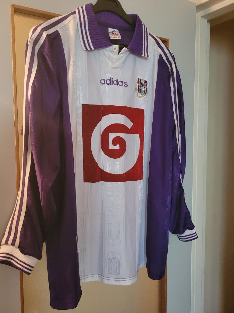 Anderlecht Enzo Scifo n7 XL vintage shirt, Sport en Fitness, Voetbal, Maat XL, Ophalen of Verzenden, Zo goed als nieuw, Shirt