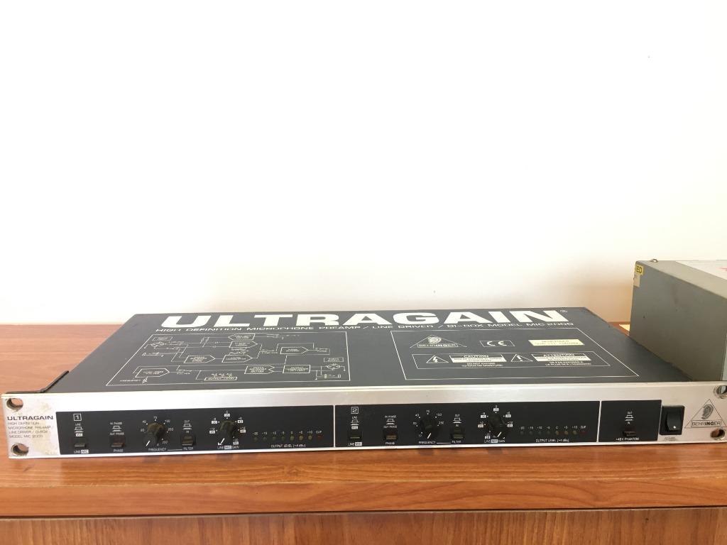 Behringer Ultragain Mic 2000 (+ externe stroomtoevoer), Muziek en Instrumenten, Ophalen, Gebruikt, Overige typen
