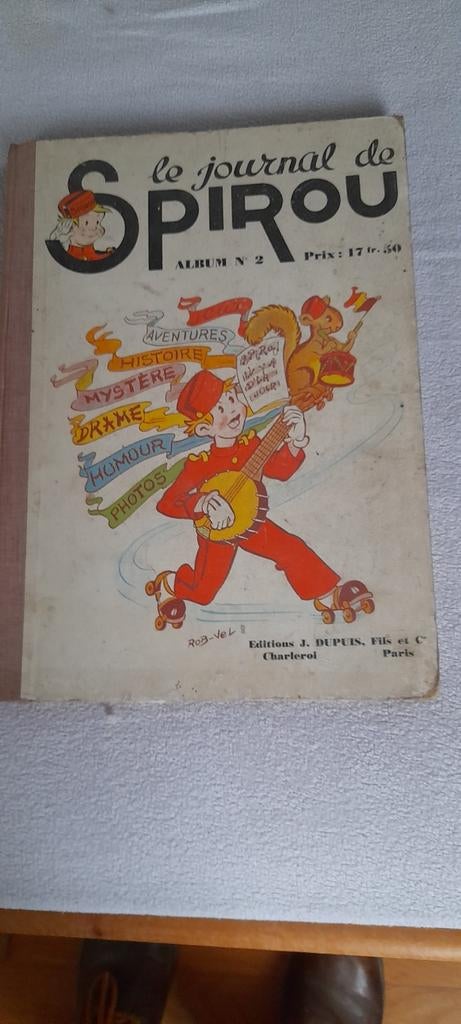 Album journal de spirou numero 2 de 1938 très rare, Enlèvement