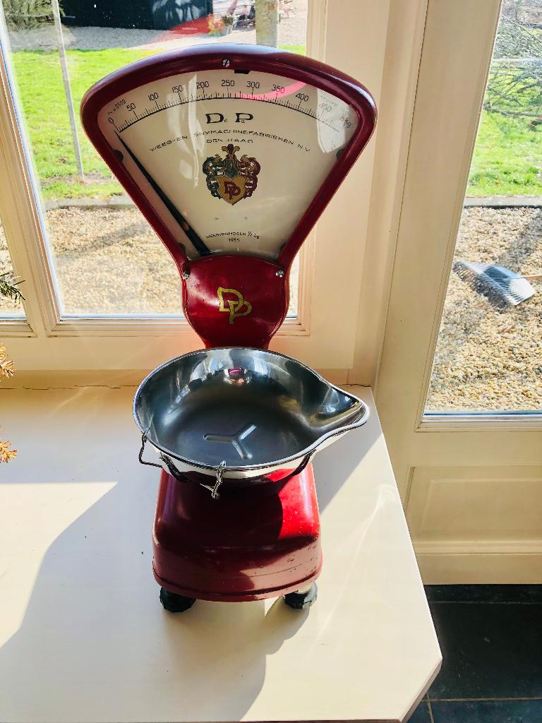 Balance DP ancienne de 1955 de style Berkel, Electroménager, Balances, Moins de 10 kg, Balance de magasin, Analogique, Enlèvement