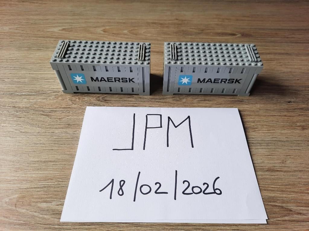 LEGO 10219 Maersk Container Train - extra containers, Ophalen of Verzenden, Zo goed als nieuw, Lego