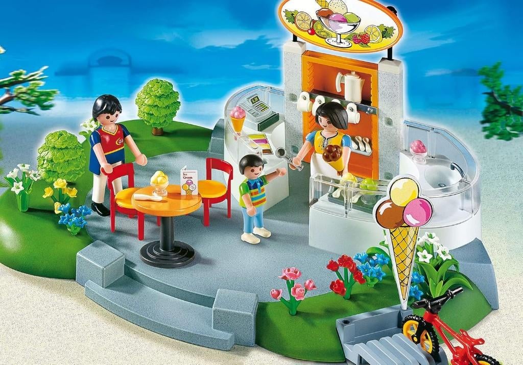 playmobil 4134 ijssalon, Ophalen, Complete set
