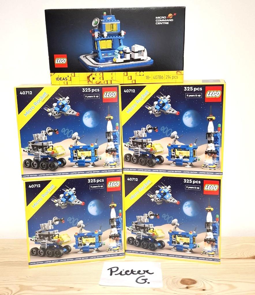 40712 - 40786 - Lego GWP Micro Space sets - Nieuw & Sealed, Ophalen of Verzenden, Nieuw, Complete set, Lego