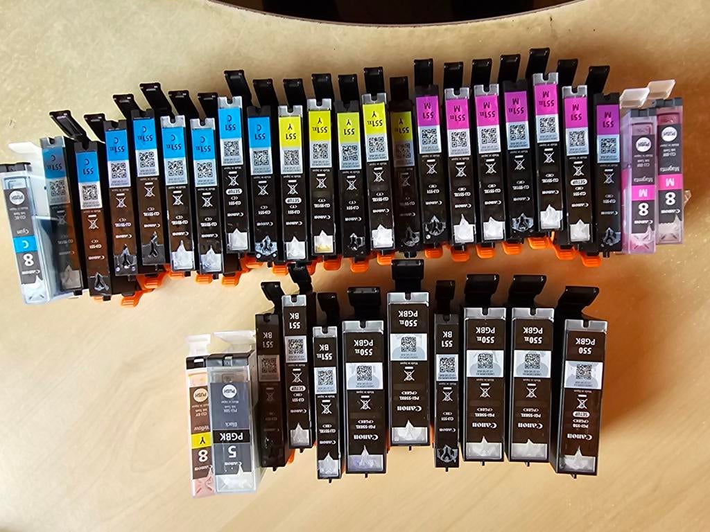 Lege cartridges Canon CLI550XL en CLI551XL., Ophalen of Verzenden, Zo goed als nieuw