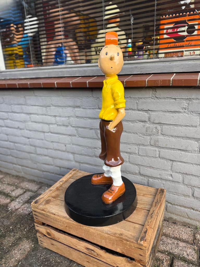 Mooi Groot Kuifje beeld, Verzamelen, Ophalen, Kuifje, Zo goed als nieuw, Beeldje of Figuurtje