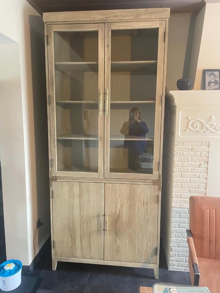 Prachtige buffetkast van Rivièra Maison – Tijdloze klasse, Huis en Inrichting, Kasten | Buffetkasten, Zo goed als nieuw, 200 cm of meer