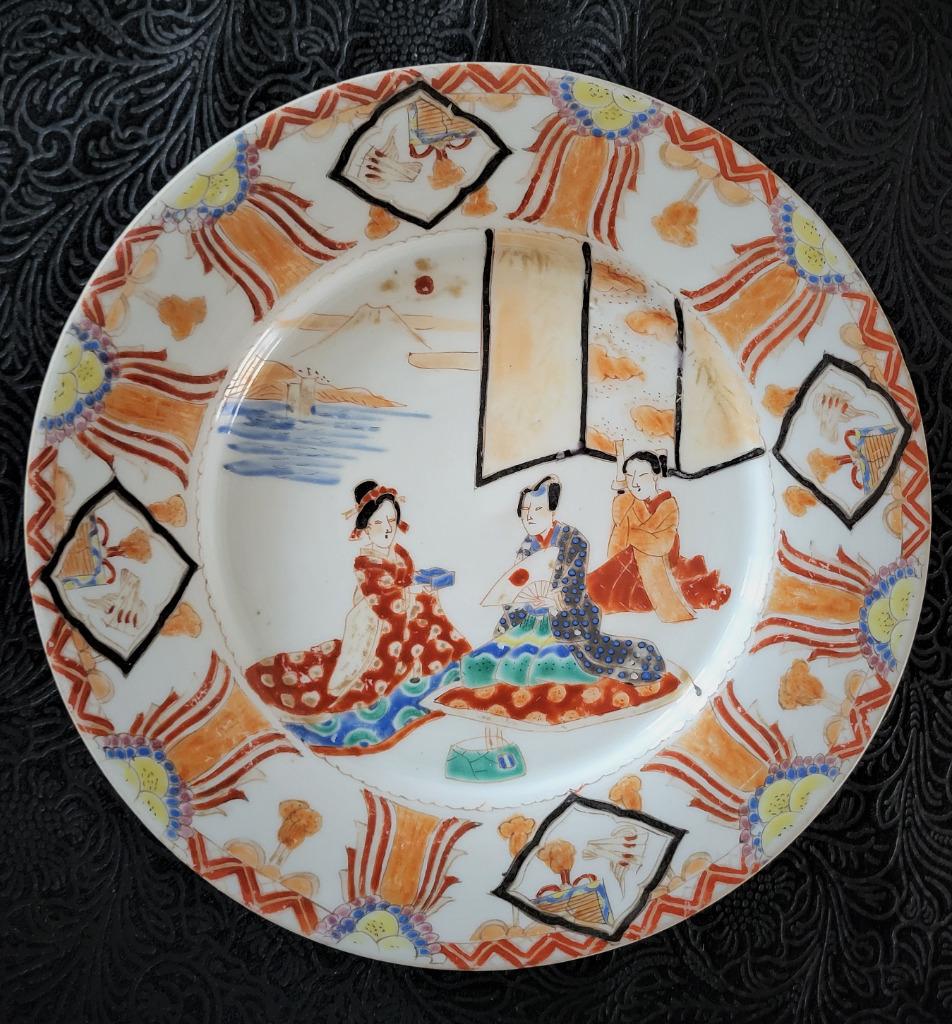 assiette Meiji Japon XIXme signée, Enlèvement ou Envoi