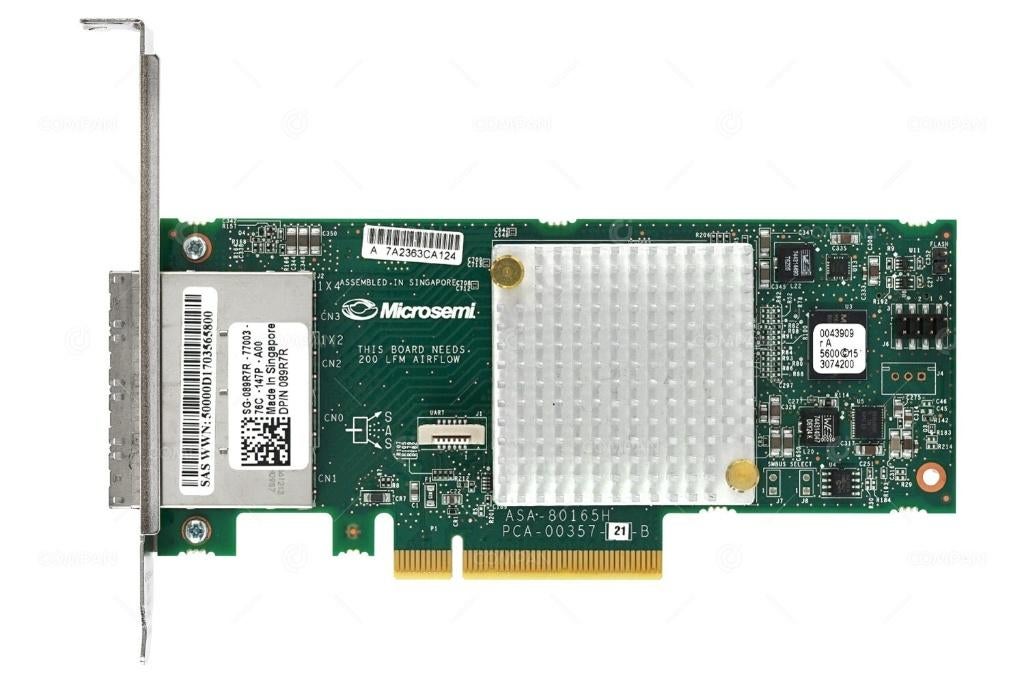 2 x Dell Quad port SAS HBA 12G 4x SAS SFF-8644 HBA (89R7R), Intern, Gebruikt, SAS, Server