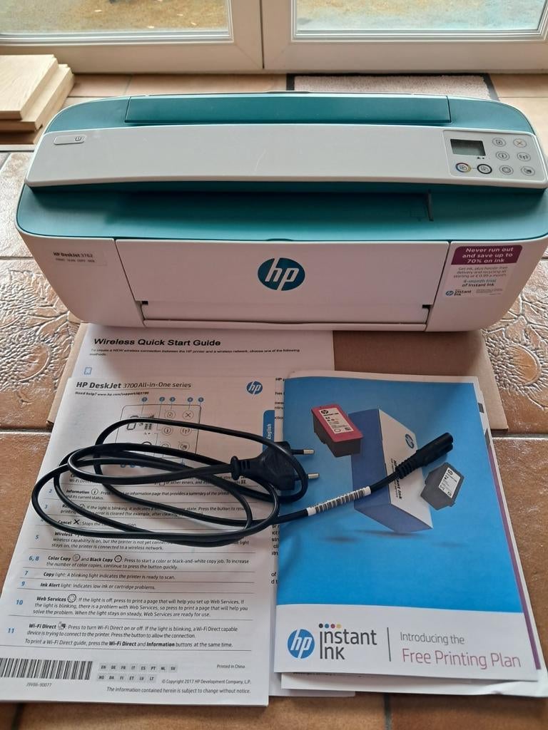 HP DeskJet 3762 alles-in-één inkjetprinter, Computers en Software, Printers, Printer, Inkjetprinter, Zo goed als nieuw, HP