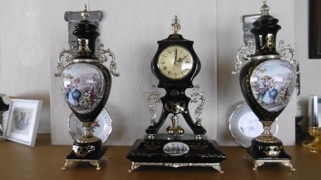 schouwgarnituur limoges, Ophalen