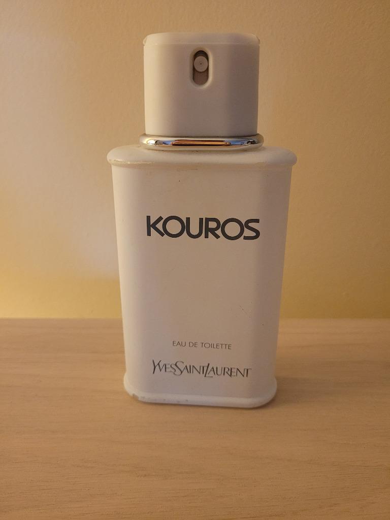 bouteille de parfum vide KOUROS YSL 100 ml, Enlèvement ou Envoi, Utilisé, Bouteille de parfum