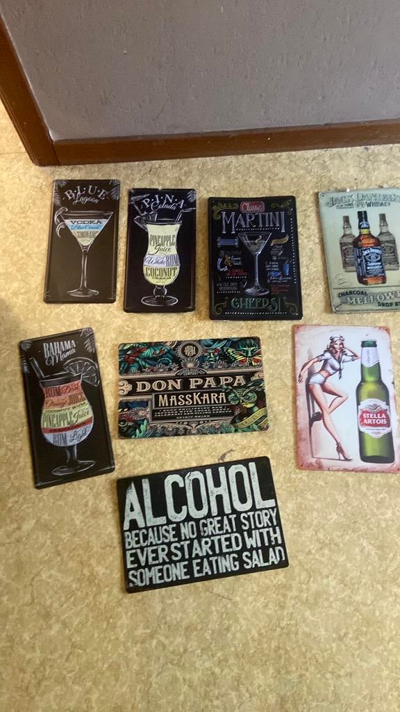 Tekstborden drank, Ophalen, Zo goed als nieuw