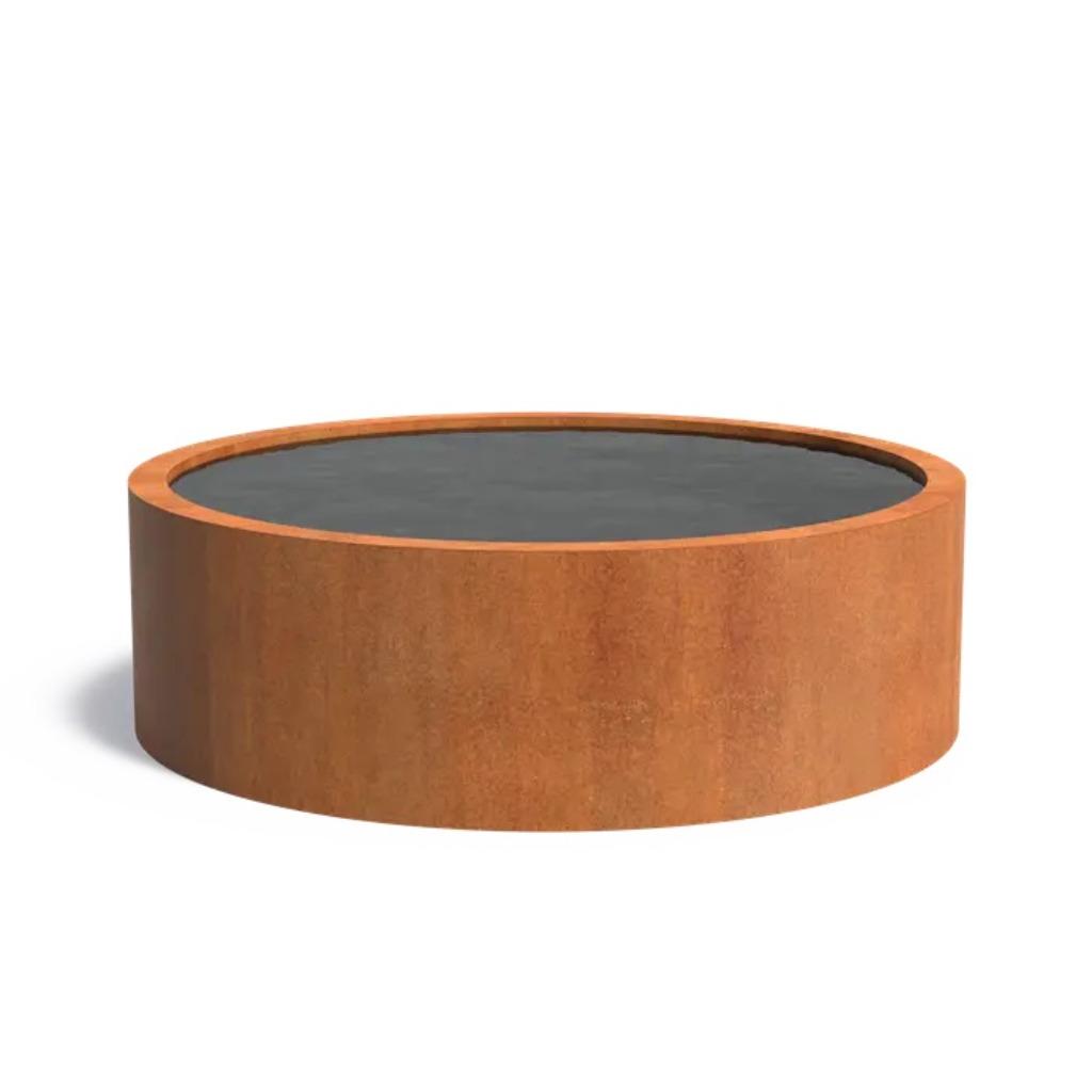 bassin rond en acier corten/prêt à l'emploi, Jardin & Terrasse, Étangs, Neuf, Envoi