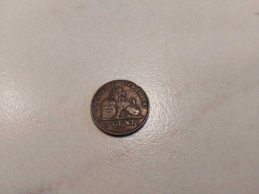 België - 2 cent - 1909, Ophalen