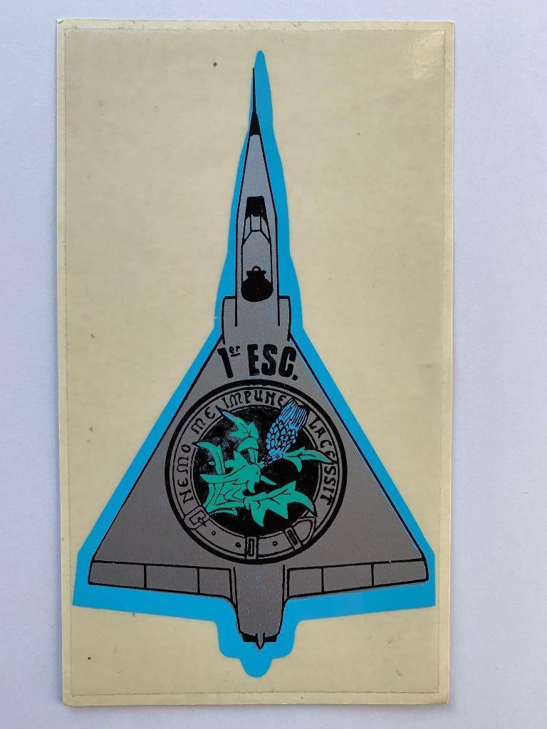 Sticker Mirage V Mirage 5 Belgian Air Force 1SQN, Collections, Enlèvement ou Envoi, Armée de l'air, Autres types
