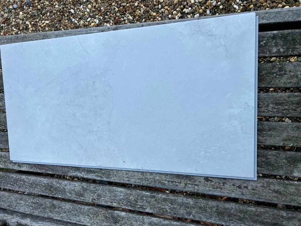 Grijze click systeem vloertegels, Doe-het-zelf en Bouw, Tegels, Ophalen, Vloertegels