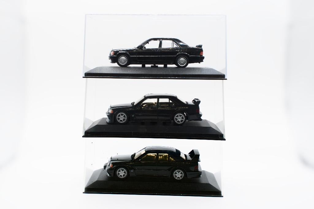 Mercedes 190E 2.5-16 Evo1 Evo2 2.3-16 Minichamps Evo 1 Evo 2, Enlèvement ou Envoi, Comme neuf, Voiture, MiniChamps