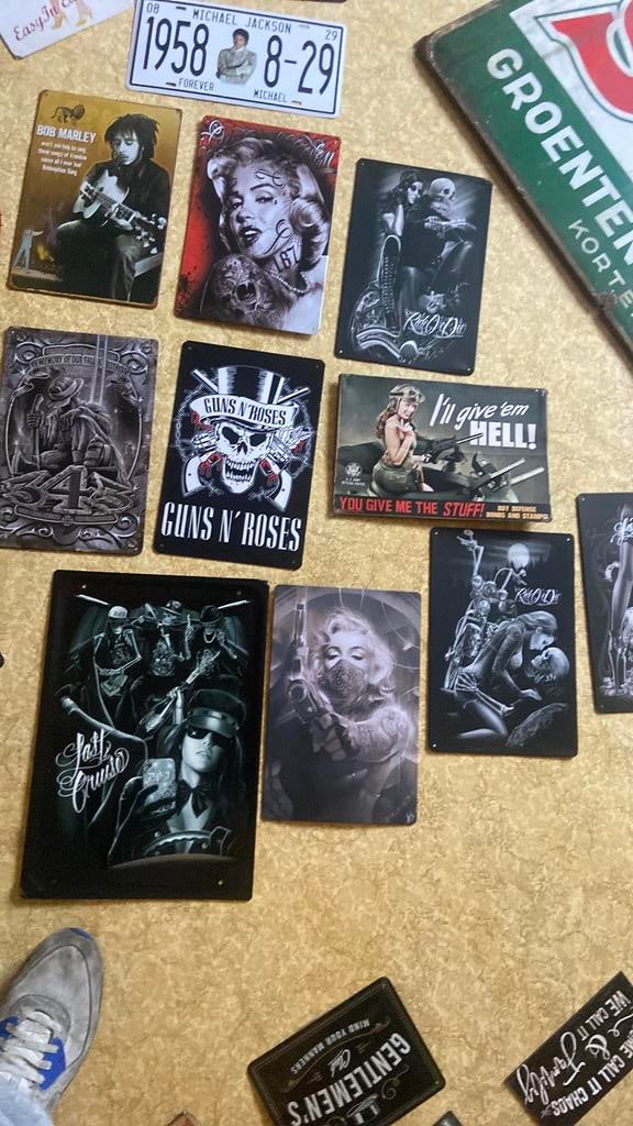 Tekstborden allerlei, Ophalen, Zo goed als nieuw