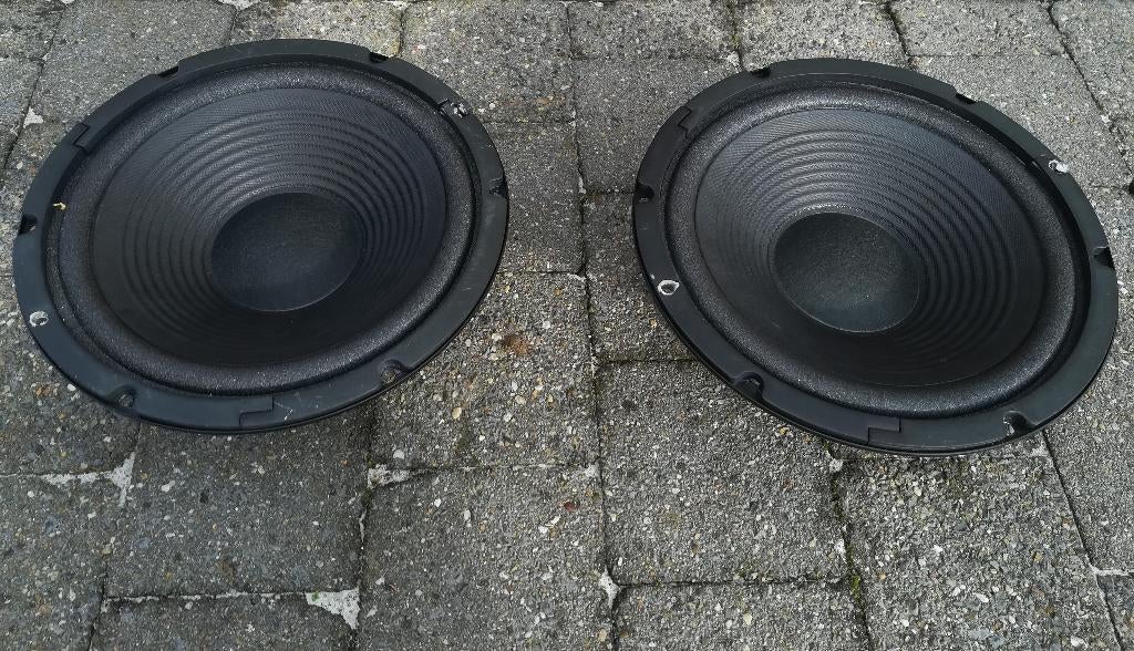 Set van twee woofers, 150watt, als nieuw, Zo goed als nieuw, 120 watt of meer, Front, Rear of Stereo speakers, Ophalen