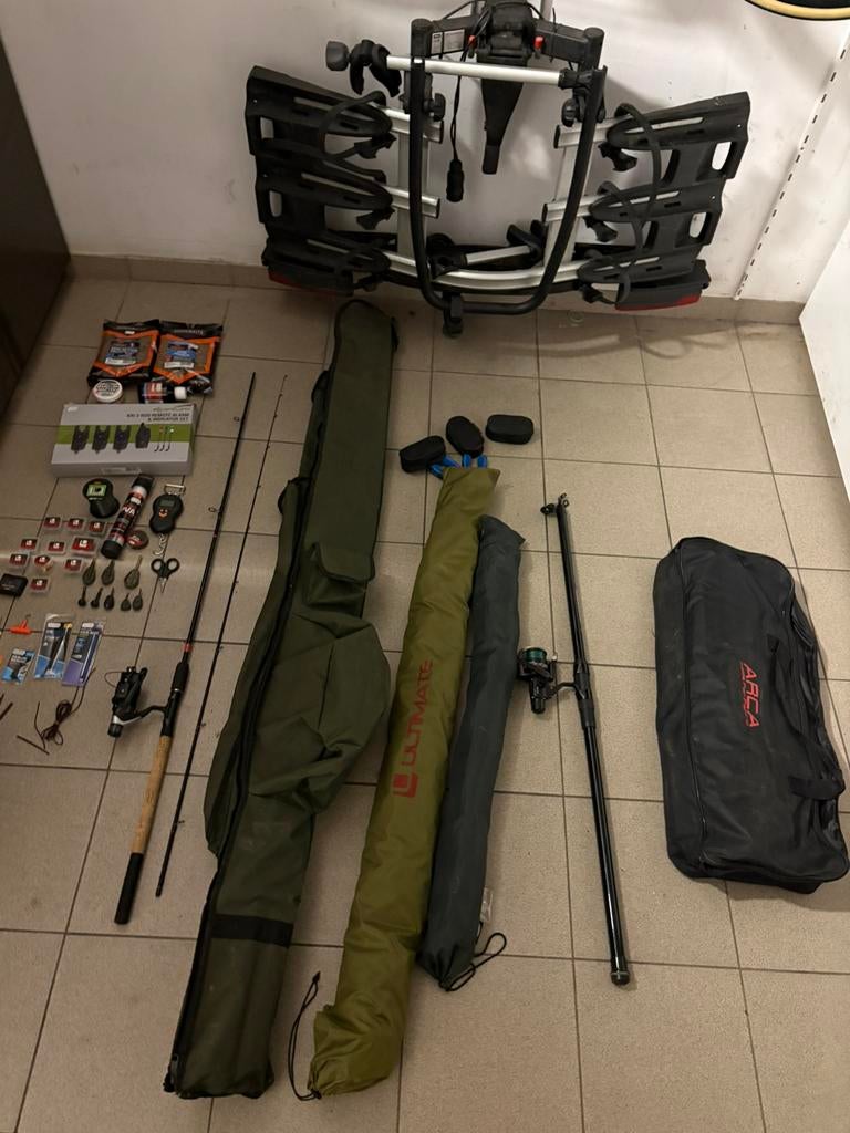 Lot karpergrief te koop, Watersport en Boten, Hengelsport | Karpervissen, Ophalen, Zo goed als nieuw, Complete set