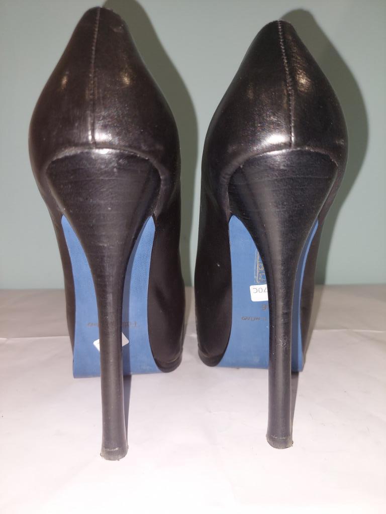 570C* CINTI -sexy zwarte leren pumps hakken van 13 cm (36), Kleding | Dames, Schoenen, Gedragen, Pumps, Zwart, Ophalen of Verzenden