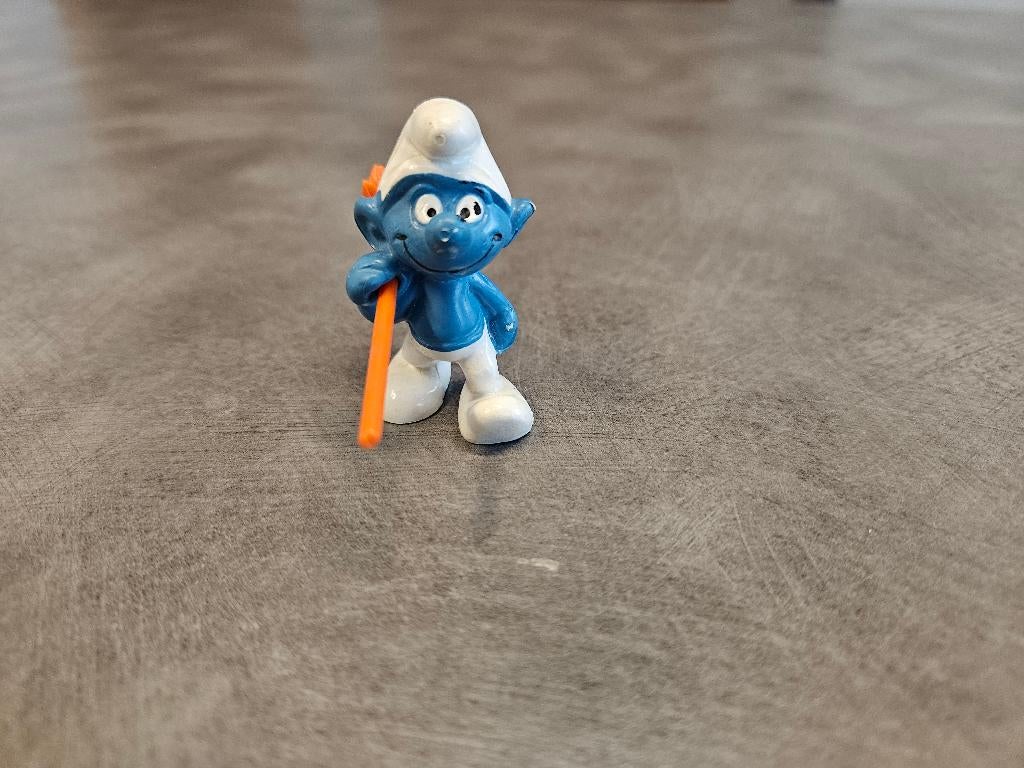 smurf met knapzak, Verzamelen, Ophalen of Verzenden, Gebruikt, Overige Smurfen, Poppetje, Figuurtje of Knuffel