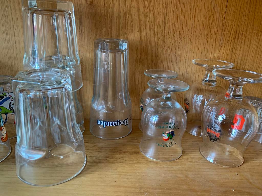 Bierglazen, Ophalen of Verzenden, Zo goed als nieuw, Bierglas