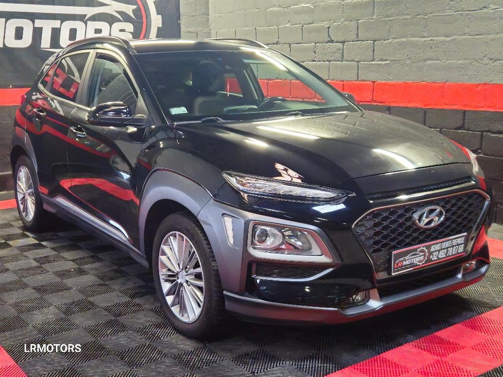 **Hyundai Kona/1.6 T-GDI//AUTOMAAT//GARANTIE**, Auto's, Hyundai, Stof, 4 cilinders, Zwart, Bedrijf