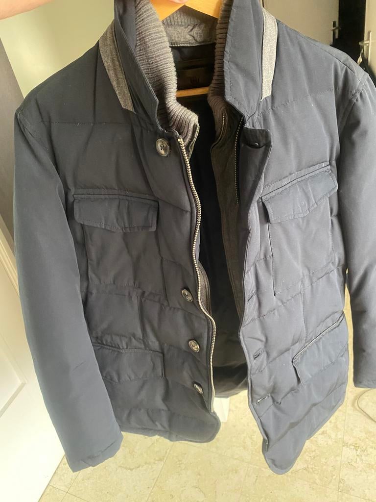 Massimo dutti heren jas, Verzenden, Zo goed als nieuw, Maat 52/54 (L), Grijs