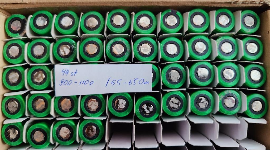 18650 batterijen, Ophalen, Gebruikt
