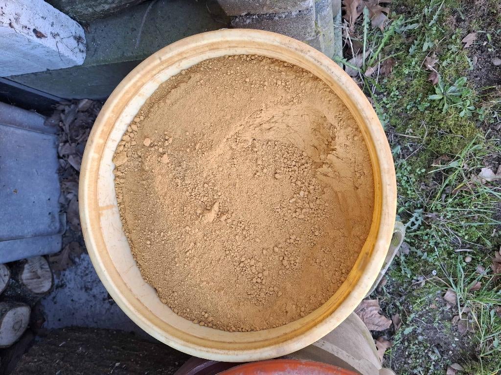 kleurpoeder okergeel 20KG gratis afhalen, Bricolage & Construction, Briques, Enlèvement, Neuf, Autres types